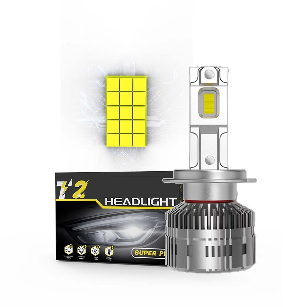 T2 170w 17000lumen Double Copper Tubes Canbus Ready 3875led Chips 6500K H1 H7 9005 9006 9012 H4 Led Headlight for Automotive